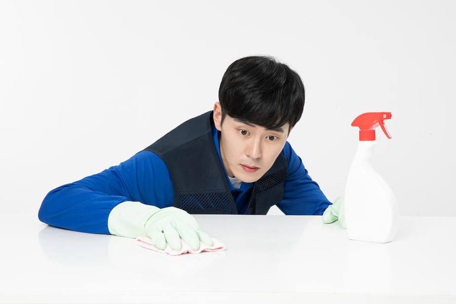낭월동 인근 이사청소 작업 모습